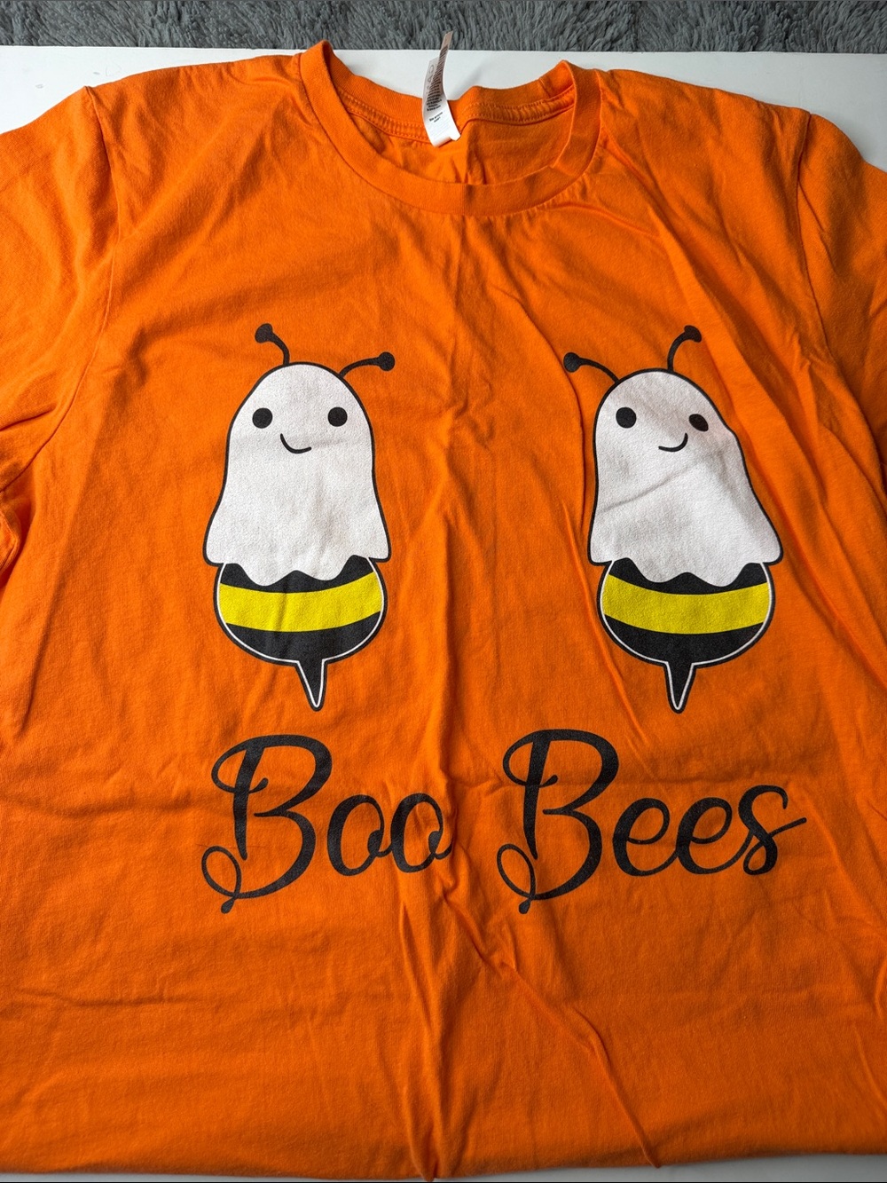 Orange "Boo Bees" Halloween Size L